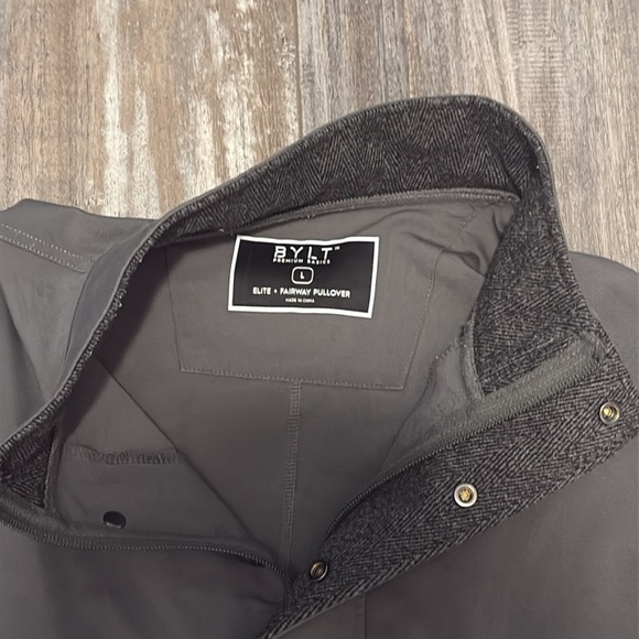 BYLT Basics Elite + Fairway Pullover Quarter Zip Charcoal Large - Picture 12 of 13